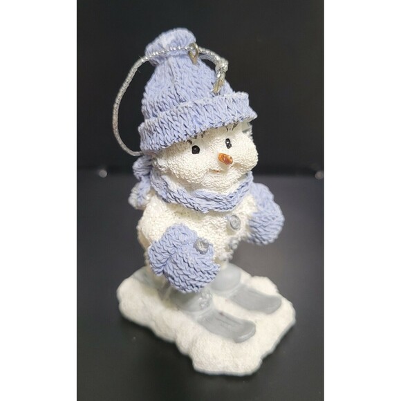 1999 Snow Buddies The Skier Snowman Christmas Ornament Encore Group - Picture 2 of 8